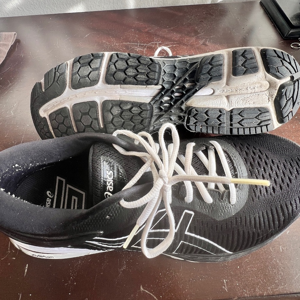 ASICS Gel Kayano 25, 11.5 , black/ White - Picture 6 of 8